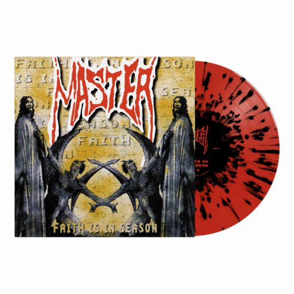 Master - FAITH IS IN SEASON LP - Red-Black-Splatter Vinyl Schallplatte Death Metal