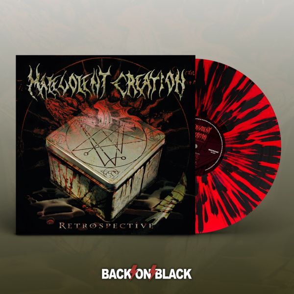 Malevolent Creation - RETROSPECTIVE Doppel-LP - Red-Black Splatter Vinyl Schallplatte