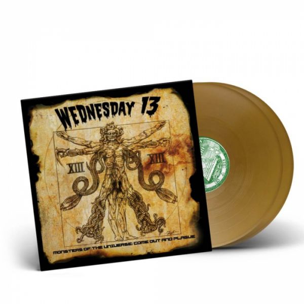 Wednesday 13 - MONSTERS OF THE UNIVERSE: COME OUT AND PLAGUE 2-LP - Gold Vinyl Schallplatte Gatefold